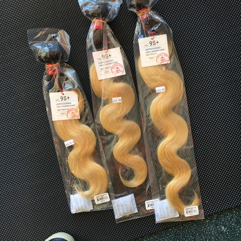 100%human hair unprocessed.
